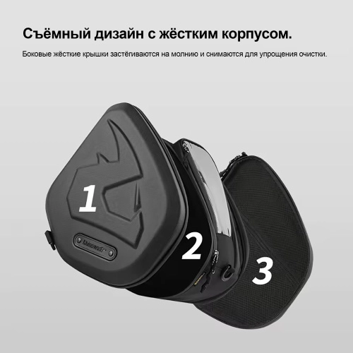 RhinoWalk MFT2311BK Жесткая багажная сумка для скутера 16L черная | КУКУХА ШОП фото 9