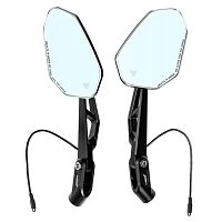 LOBOO RM02-1300 Комплект черных складных зеркал для BMW R1300GS ADV (индикатор слепой зоны) | КУКУХА ШОП