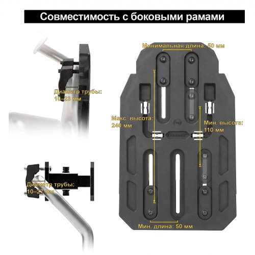 RhinoWalk MJX2009BK Мягкий быстросъемный боковой кофр 20L серии Mechanic | КУКУХА ШОП фото 14