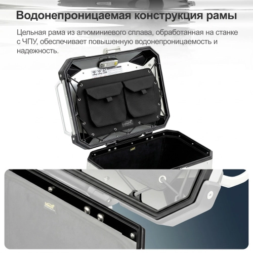 LOBOO C45RBK Правый кофр 45L серии CONQUEROR черный | КУКУХА ШОП фото 9