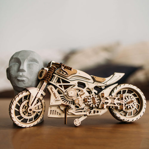 WOOD TRICK BT036 Деревянный 3D конструктор "МОТОЦИКЛ DMS" | КУКУХА ШОП фото 7