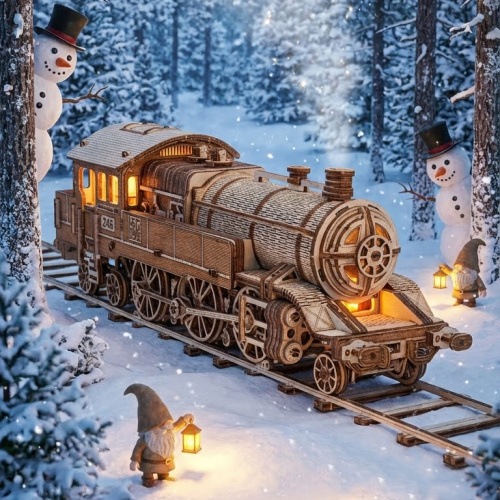 WOOD TRICK WDTK106 Деревянный 3D конструктор "ЛЕГЕНДАРНЫЙ ВОЯЖЕР 246" | КУКУХА ШОП фото 9