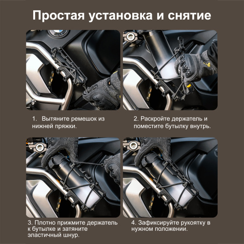 LOBOO CSHJ-1 Бутылкодержатель с креплением на трубу 25мм | КУКУХА ШОП фото 7