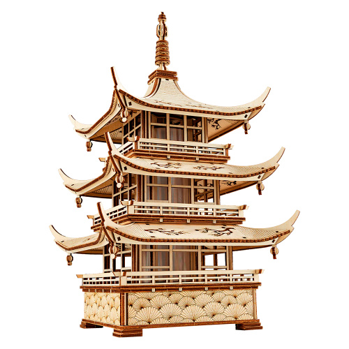 WOOD TRICK WDTK102 Деревянный 3D конструктор "ХРАМ ГАРМОНИИ" | КУКУХА ШОП фото 4