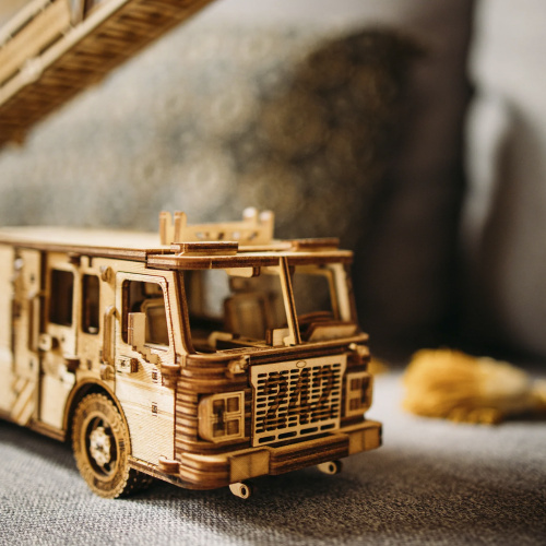 WOOD TRICK BT077 Деревянный 3D конструктор "ПОЖАРНАЯ МАШИНА" | КУКУХА ШОП фото 8