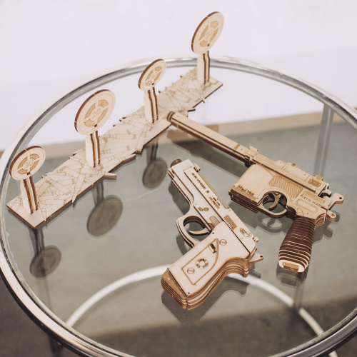 WOOD TRICK WT010/21 Деревянный 3D конструктор "НАБОР ПИСТОЛЕТОВ" | КУКУХА ШОП фото 6