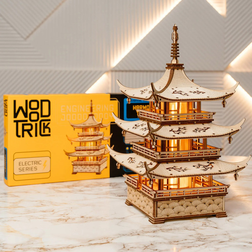 WOOD TRICK WDTK102 Деревянный 3D конструктор "ХРАМ ГАРМОНИИ" | КУКУХА ШОП фото 6